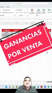 Calcula ganancias por venta fácilmente en Excel
