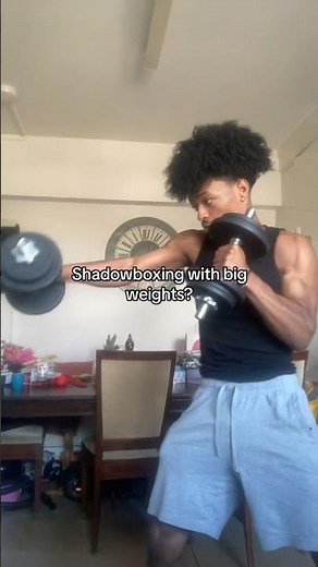 How to shadowbox with weights