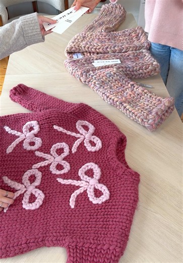 ASMR packing our new designs: Mulberry Bow Sweater Heirloom Cardigan 💌 #asmr #asmrsounds #asmrvideo #packingorders #packingasmr