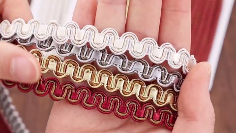 Braid Trim 16 Yards Gold Lace Trim Gimp Braid Trim for Sewing Costume Slipcover Gift Wrapping