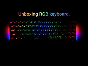RGB keyboard unboxing - Royal kludge 71 (RK71) - 我的武器坏掉了