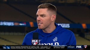 "Those are the ones you just don't feel off the bat." Freddie Freeman talks about the moment he hit the walk-off grand slam on MLB Tonight. | MLB Network