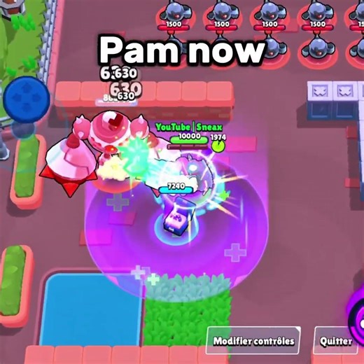 Pam now VS After update ?!?😬☠️ #brawlstars #29ugpqpqr #supercellcreator #brawl #supercell #edit