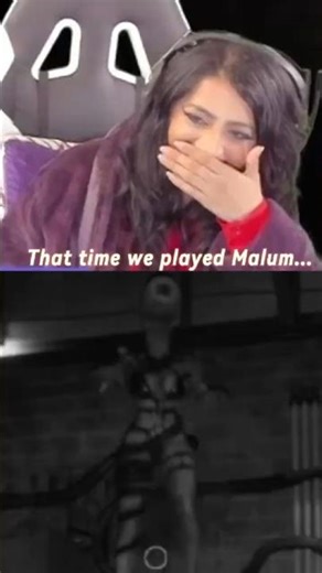 She really just took us all out with a backhand #indiegame #malum #scary