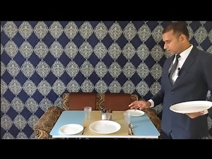 Table Setup for Restaurant || How To Do Table Setup in Restaurant - Full Demo - Practical