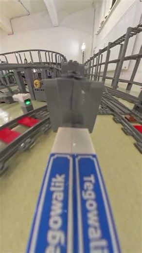 Driving with a 360° cam through a Gigantic LEGO Train Track Setup #lego #tegowalik #insta360x4