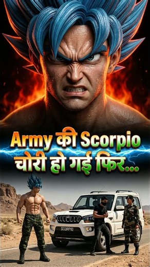 Army की Scorpio चोरी हो गई… फिर Goku ने जो किया वो देख देश दंग रह गया 🇮🇳🔥 #shorts