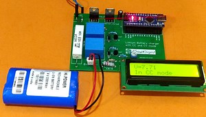 7.4V Two Step Lithium Battery Charger Circuit - CC and CV mode