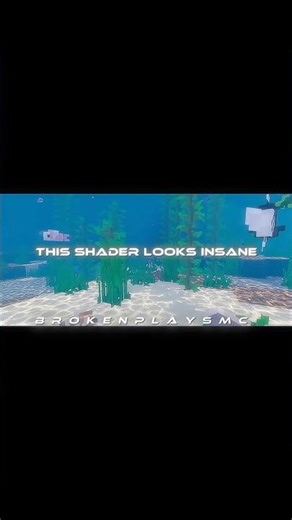 This Shader Looks Insane 🌊 #minecraft #minecraftshorts #minecraftanimation