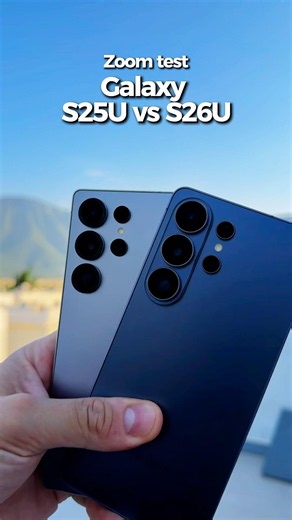 Zoom test Galaxy S25 Ultra vs S26 Ultra 👀📸 ¿cuál te gustó más? #tech #shorts