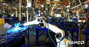 Unibap CSO Lars Asplund demonstrates how the intelligent Vision System (powered by an AMD Embedded G-Series SoC) can be used to calculate 3D measurements in real time. | AMD