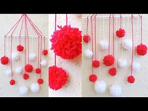 NEW Ceiling hanging Design | WOOLEN CRAFT | Easy DIY Craft | Jhumar New design 5