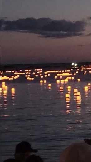 ✨ Shinnyo Lantern Floating Hawaiʻi 2025 | Peace, Light & Remembrance 🌺 #Shorts