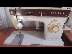 como passar a linha na máquina Singer facilita 248 Doméstica