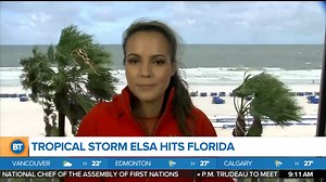 Tropical storm Elsa hits Florida