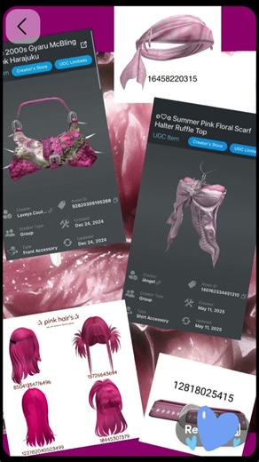 pink 🩷 outfit codes metro life city rp in Roblox 😜💕