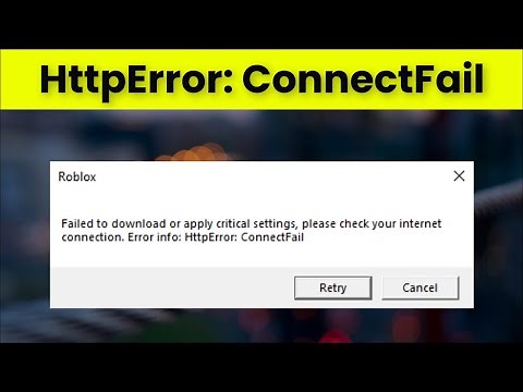 Roblox - HttpError: ConnectFail - Failed To Download Critical Settings - Please Check Your Internet