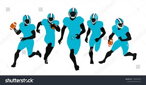 Avatars Set American Football Players Stock Vector (Royalty Free) 1168920952 | Shutterstock