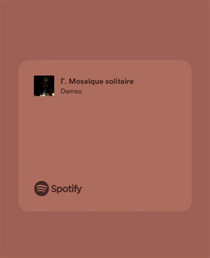 Mosaïque Solitaire : Les Paroles de Damso