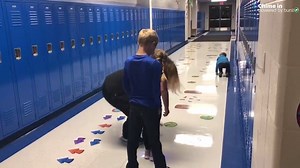 The students at Birch Street Elementary in Kalkaska, Michigan are preparing to jump into the new school year by testing out the new sensory hallways! There is a different one for kindergarten and 2nd/3rd graders. | UpNorthLive