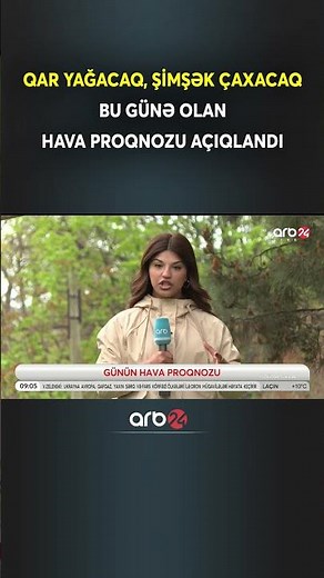 Bu günə olan hava proqnozu açıqlandı