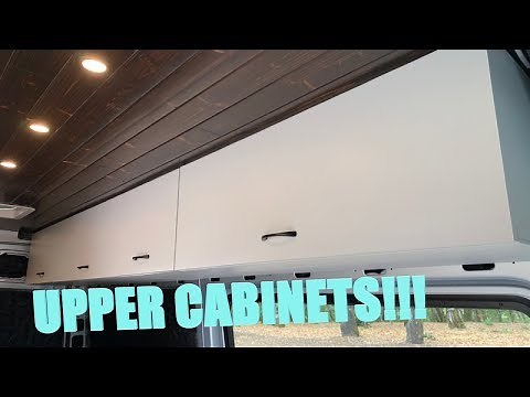 STRONG & LIGHT Upper Cabinets In The VAN!!!! #vanlife #vandwelling