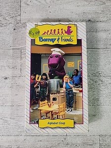 Barney & Friends Alphabet Soup 1992 VHS Tape Time Life Video Dinosaur Rare | eBay