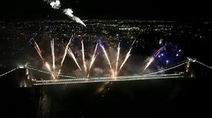 If you missed the fireworks display to mark the 150th anniversary of the Clifton Suspension Bridge here are the stunning shots from two drones that were flown overhead during the display. Video Courtesy of Mighty Sky Film. | BBC Bristol