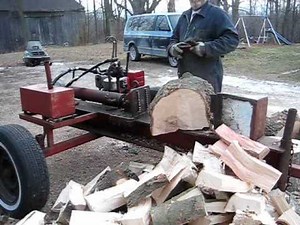 Log Splitter built to Lloyd Nott tough standards. How to split wood