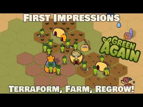 Green Again: A Relaxing Terraforming Colony Sim! | Gameplay, Tutorial & First Impressions!