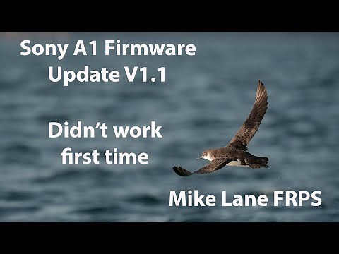 Sony A1 Firmware update to Version 1.1