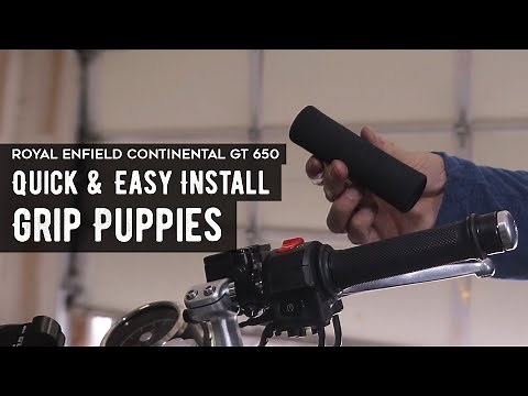 Easy Install of Grip Puppies | Motorcycle Handle Comfort Grips | Royal Enfield