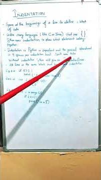 Python Fundamentals: Indentation in Python