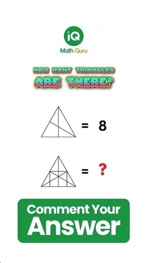 How Many Triangles? 🔺 #quiztime #puzzle