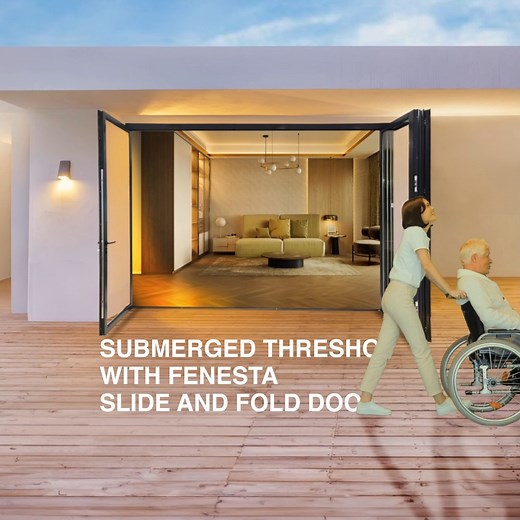 332K views · 2.2K reactions | Open doors to seamless access for everyone with Fenesta slide and fold doors that come with a fully submergible threshold enabling struggle free movement. ​ #FenestaWindows #FenestaDoors | Fenesta Windows | Facebook