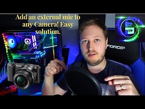 How to use an external mic with the Sony A5100 | Or any camera that doesn't have a mic input!