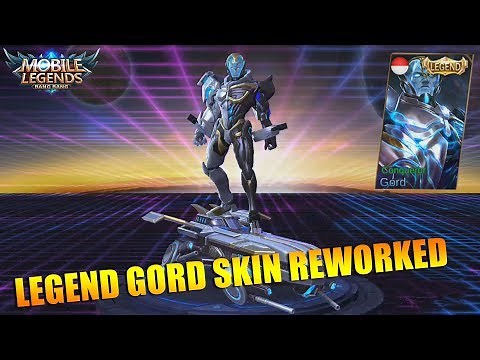 SKIN LEGEND GORD CONQUEROR REWORKED FIRST LOOK AND GAMEPLAY - MOBILE LEGENDS