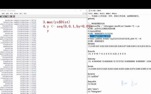 对乌头碱的遗传距离分析后的数据进行Barcoding gap可视化教程