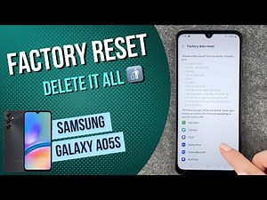 Samsung Galaxy A05s - How to reset to factory settings • 📱 • 🅧 • ⏬ • | Tutorial
