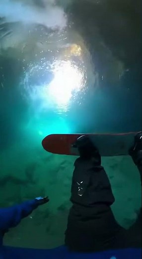 Epic Snowboarding POV: Falling into a Secret Tropical Paradise!