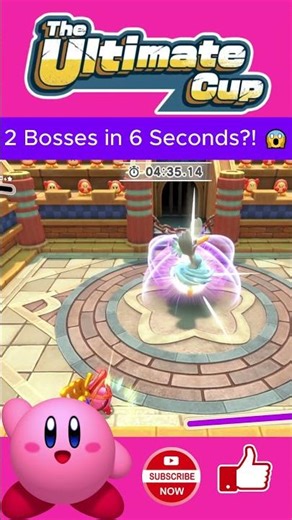 2 BOSSES IN 6 SECONDS?! 😱 #kirby #shorts