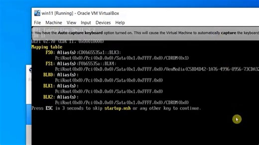 How To Fix  UEFI shell startup.nsh error on VirtualBox