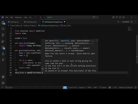 (9) Advance Python Project 9: WhatsApp Birthday Bot