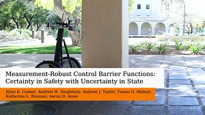 Measurement-Robust Control Barrier Functions: Certainty in Safety with Uncertainty in State