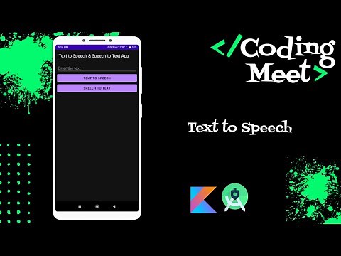 How to Implement Text to Speech in Android Studio Kotlin