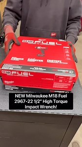 NEW! Milwaukee M18 Fuel 2967-22 1/2” Impact Wrench ASMR #milwaukeetools #tools #herramientas #mecanico #mechanic #diy #trades #cars #automotive #asmr #snapon @milwaukeetool | WeWrench