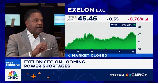 Exelon CEO Calvin Butler talks AI's power demand and looming power shortages