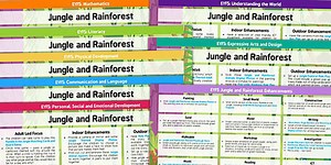 EYFS Jungle and Rainforest Activity Planning and Continuous Provision Ideas (Reception)