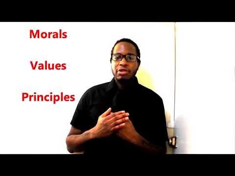 Morals Values Principles