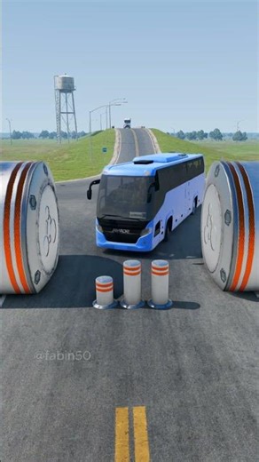 Colorful Truck & Bus vs Hydraulic Crush - BeamNG.Drive #beamngdrive